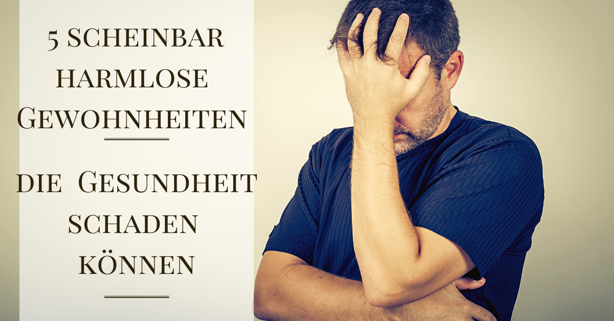 gesundheitsschaedliche-gewohnheiten - ein Mann sorgt sich fuer seine Gesundheit