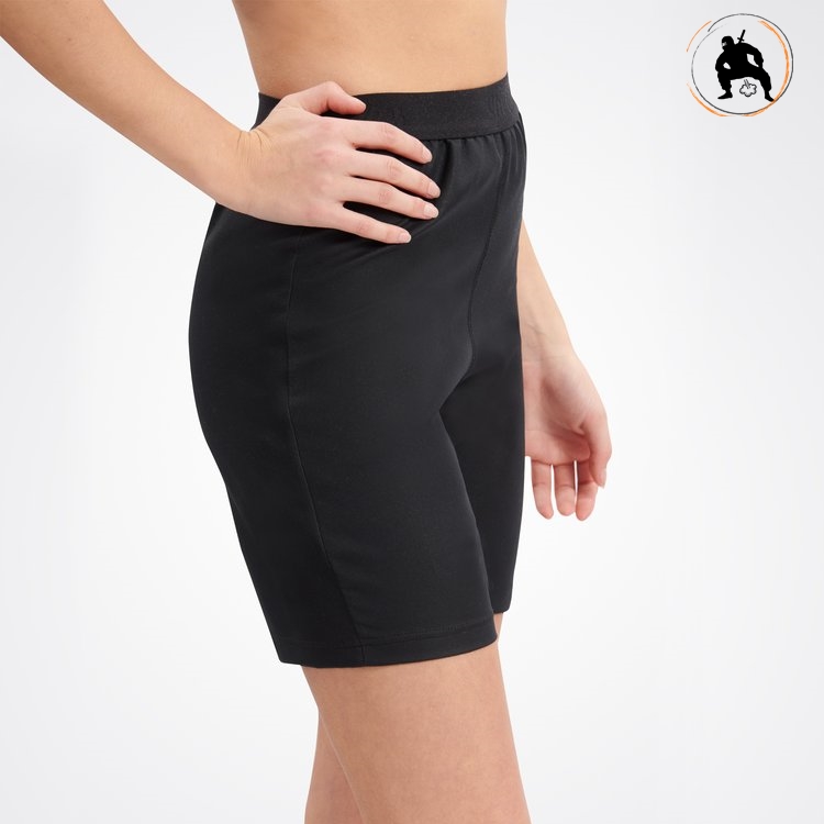 Anti Geruch Damenunterhose mit langem Bein schwarz