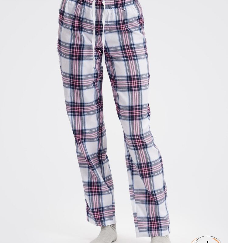 Anti-Geruchs-Pyjamas für Damen rosa Karo