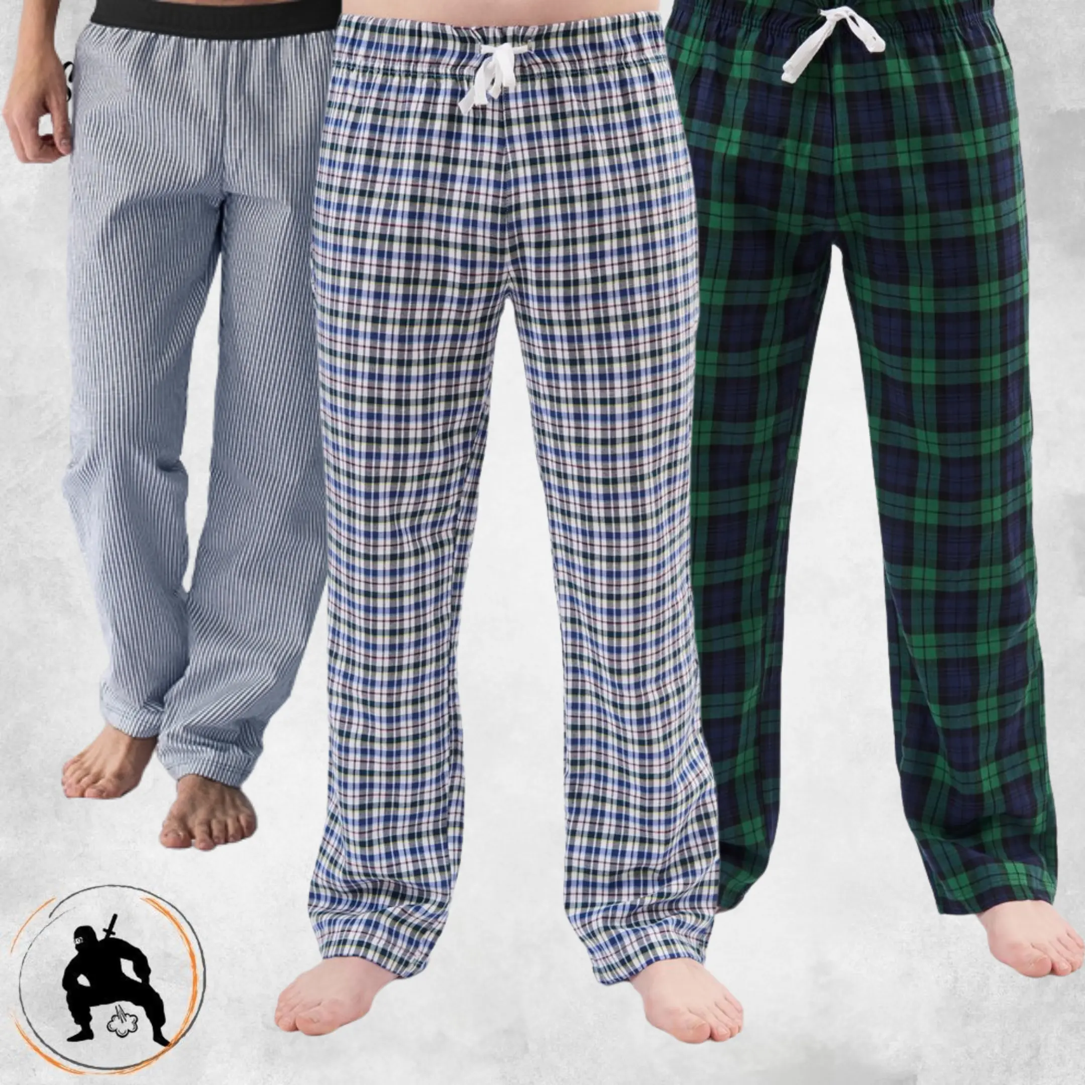 _Shreddies Anti-Geruchs-Pyjama für Herren drei Farben