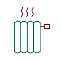 Waschanleitung, Heizkorper, Icon